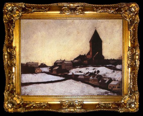 framed  Edvard Munch Church, ta009-2